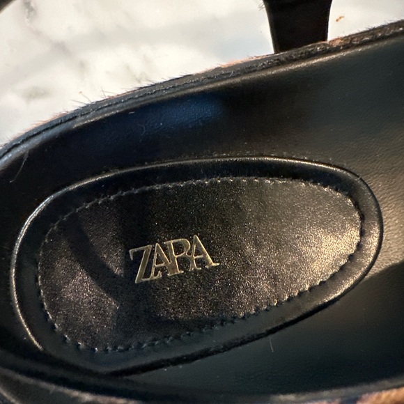 ZARA Leopard Print Slingback Sandals – Size 39 - Picture 5 of 7